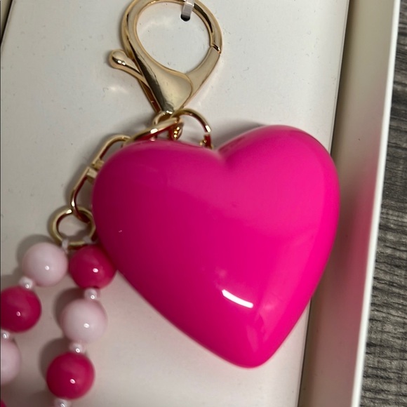 Macrae & Co | Pink Heart Bag Charm - Picture 8 of 9